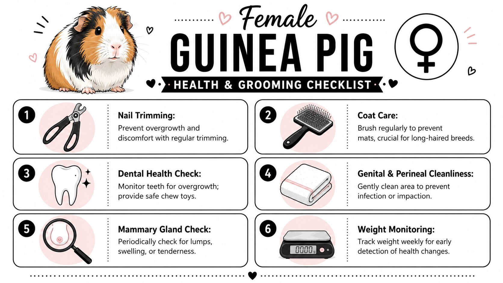 Grooming and Female-Specific Health Checks