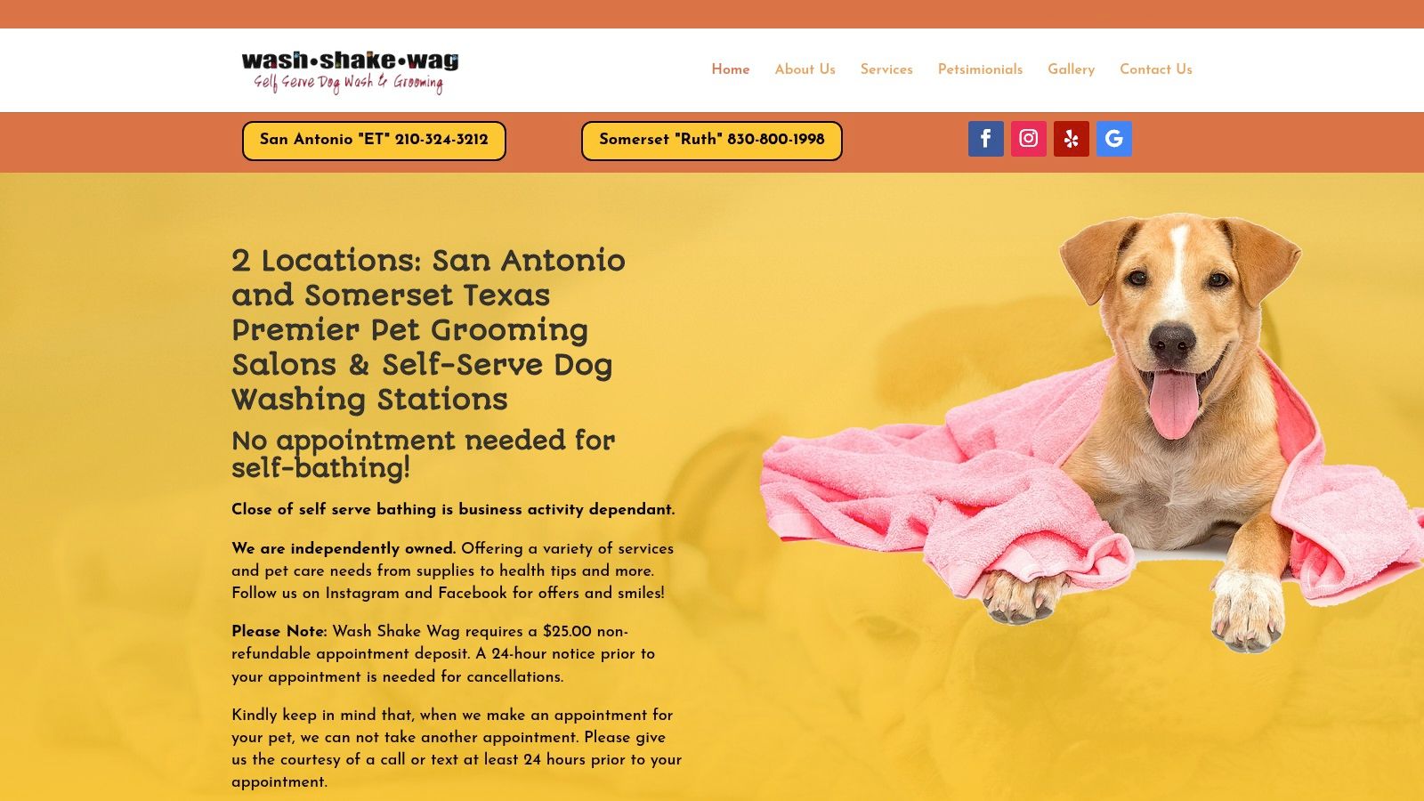 Wash Shake Wag